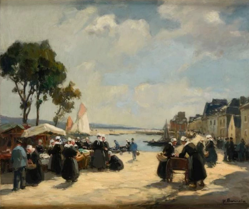 Mercato sul porto di Concarneau